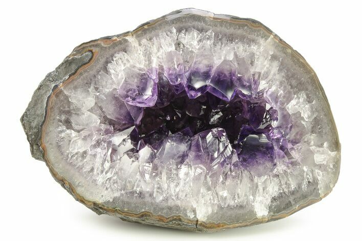 Dark Purple Amethyst Geode - Uruguay #275648